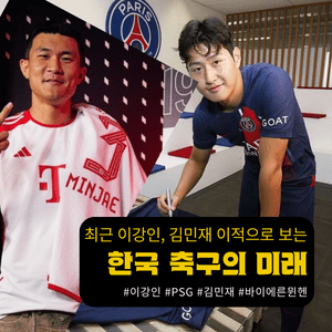 최근 이강인, 김민재 이적으로 보는 한국 축구의 미래