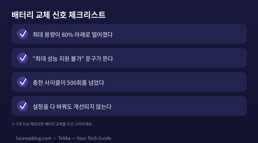 iOS 27 배터리 빨리 닳음 해결법 체크리스트