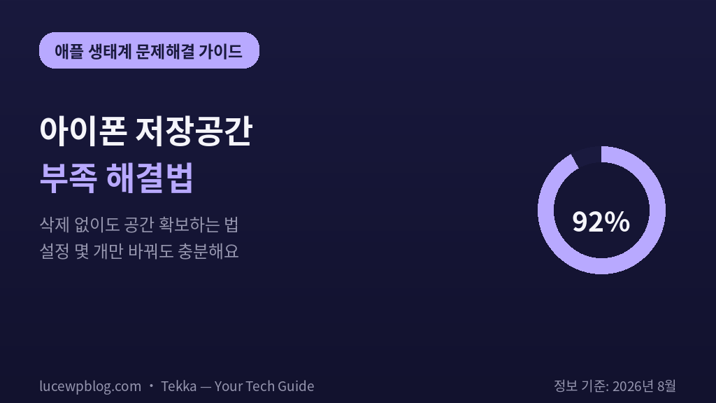 아이폰 저장공간 부족 해결법 썸네일