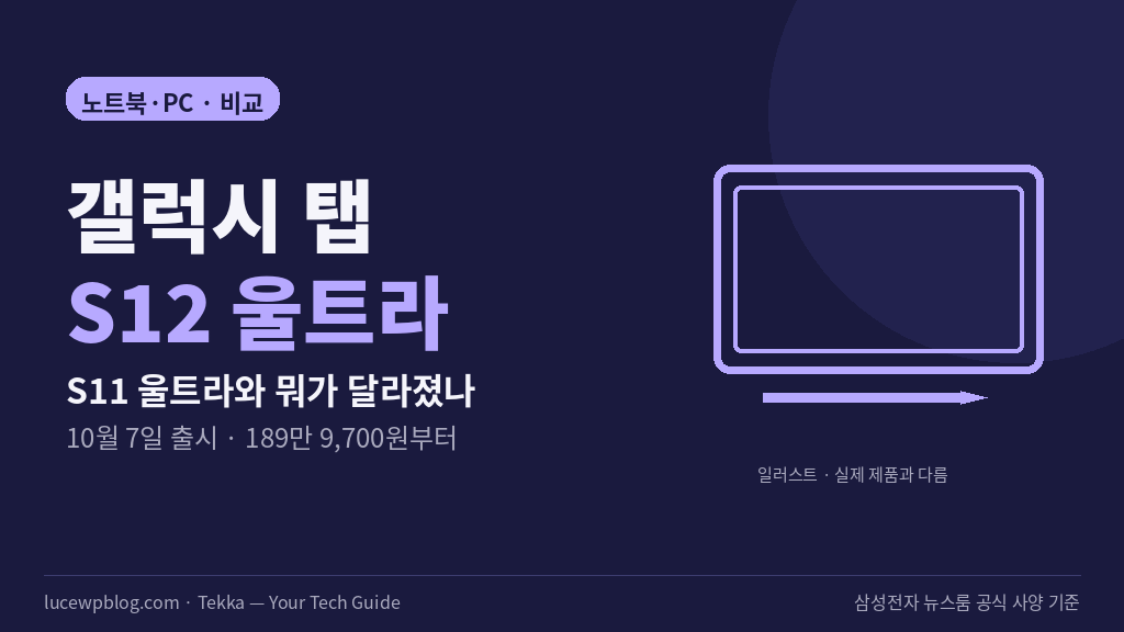 갤럭시 탭 S12 울트라와 S11 울트라 비교 썸네일